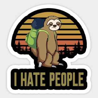 I Hate People Sticker